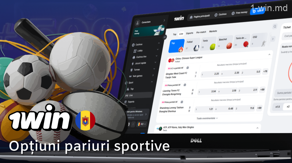 Pariuri sportive pentru jucătorii moldoveni pe 1win