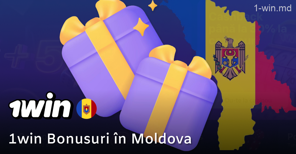 Banner publicitar cu bonusuri generoase de bun venit pentru noii jucători care aleg 1Win Moldova