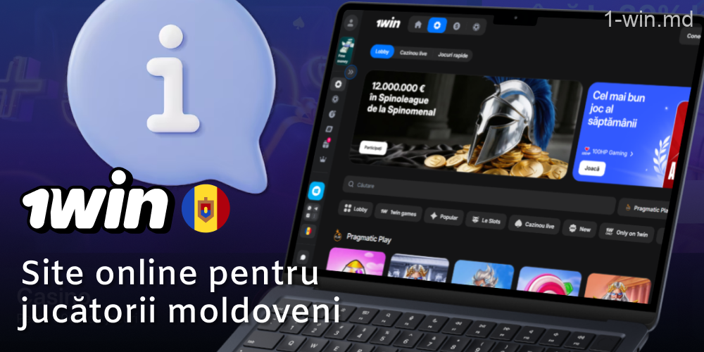 Informații principale despre site-ul cazinoului 1win din Moldova