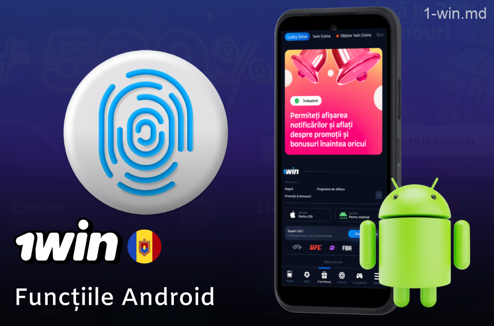 Caracteristici ale aplicației mobile 1win pe Android