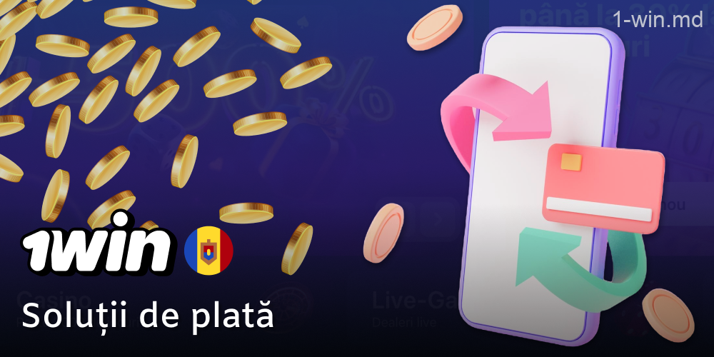 Metode bancare în aplicația mobilă 1win