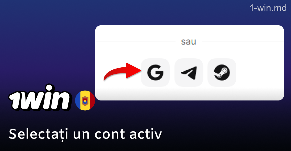 Introduceți contul dvs. atunci când vă înregistrați prin 1win social media